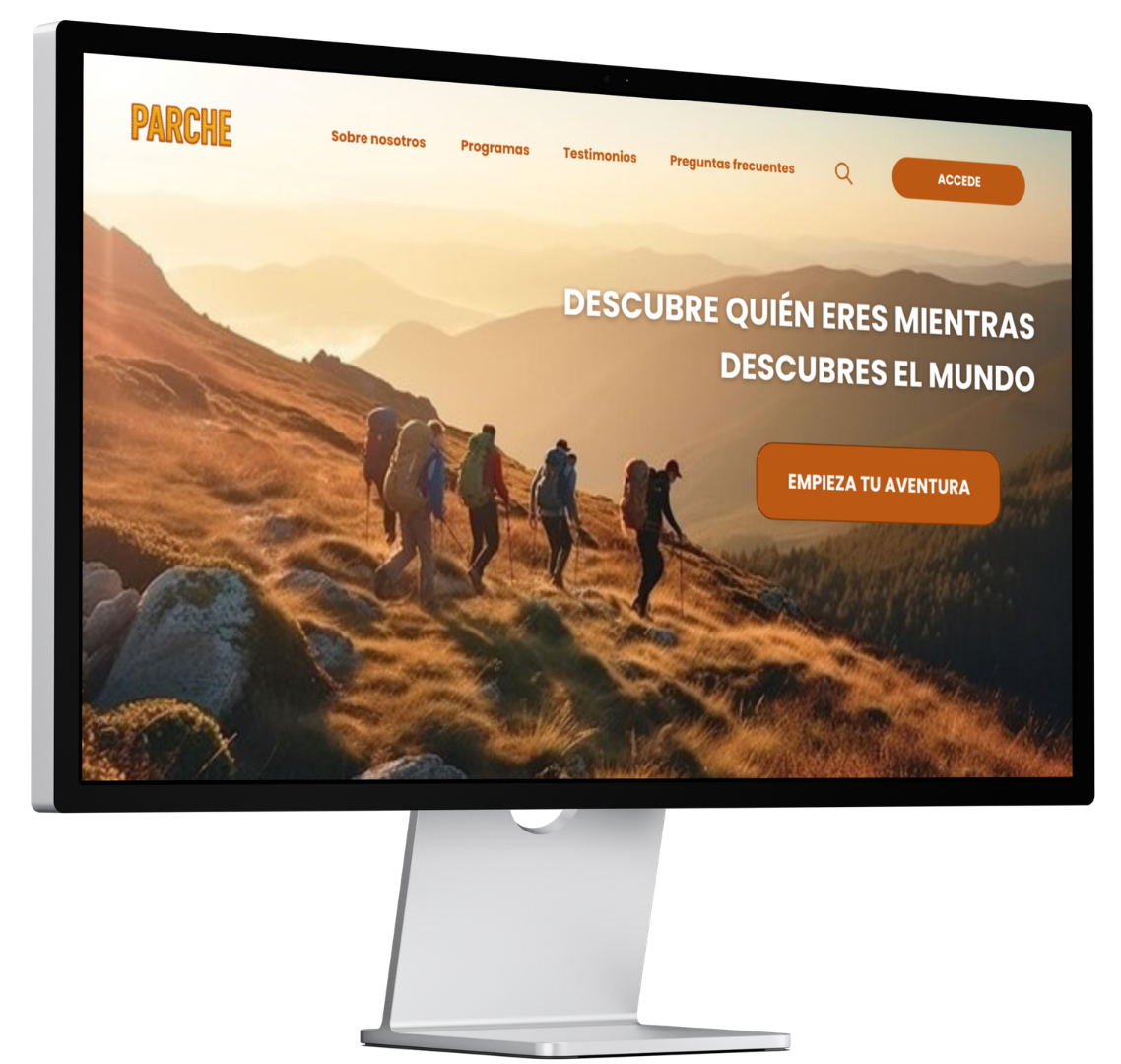 Mockup web PARCHE